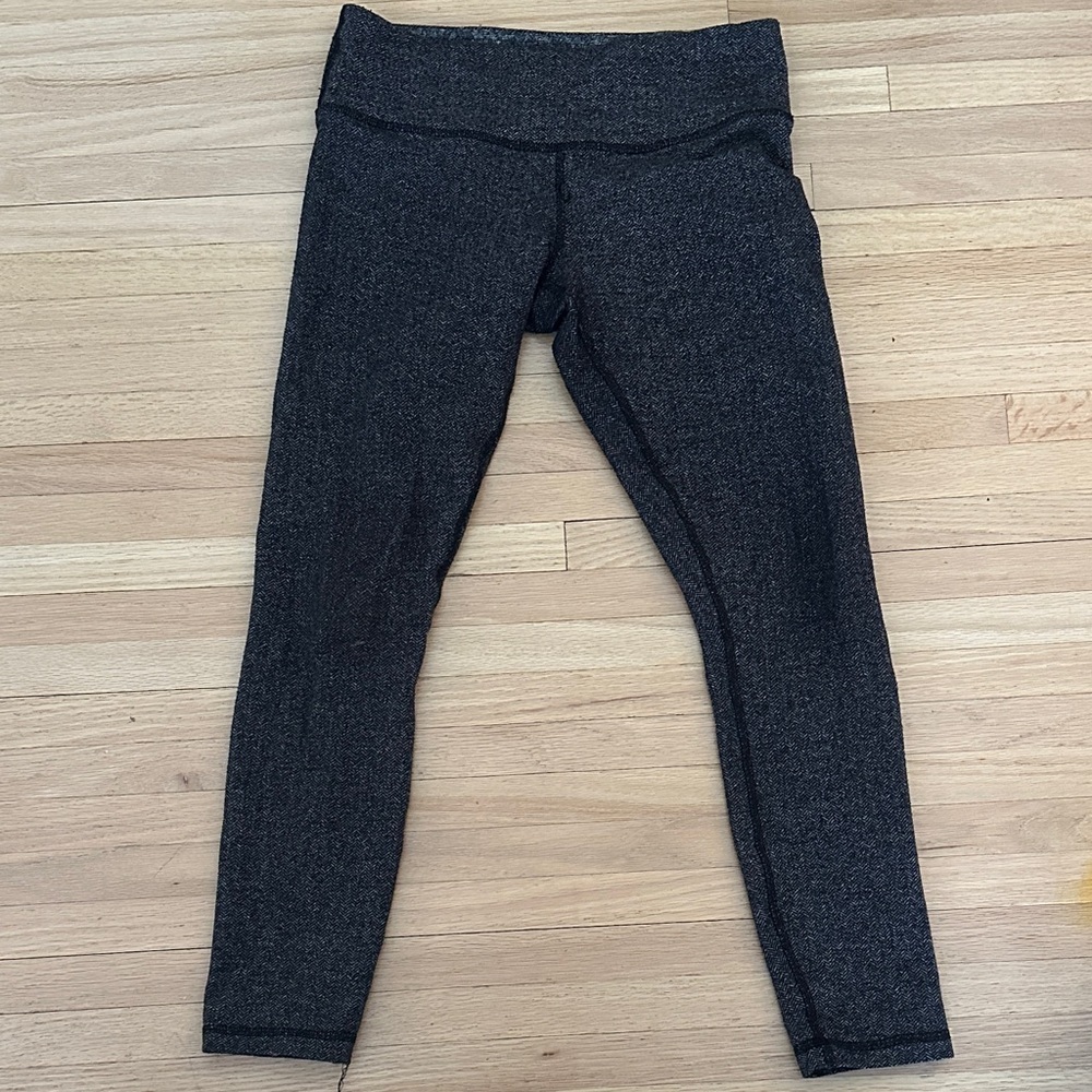 Lululemon Wunder Under Heathered Herringbone leggings - Size 6